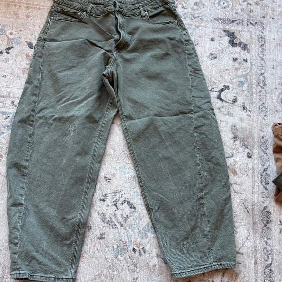American eagle green barrel jeans - Picture 1 of 1